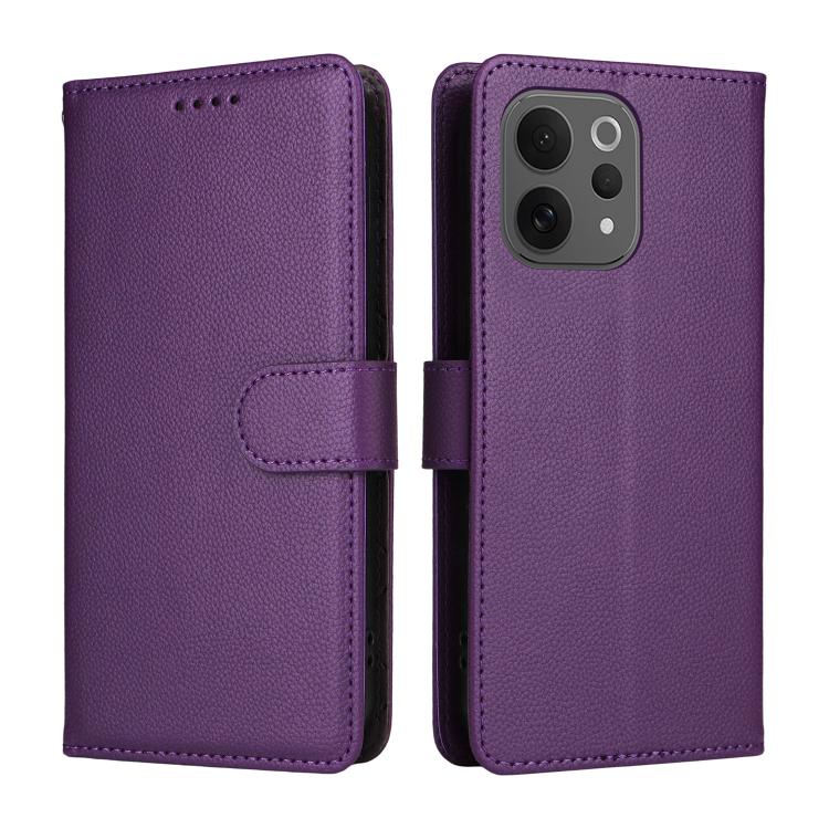 For vivo S50 5G / V70 5G Litchi Texture RFID Blocking 3-Card Wallet Leather Phone Case
