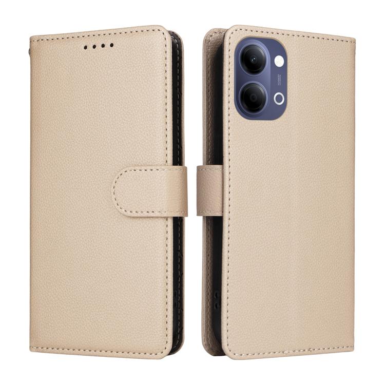 For vivo Y21 5G 2026 / vivo Y05 4G Litchi Texture RFID Blocking 3-Card Wallet Leather Phone Case