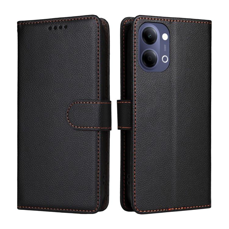 For vivo Y21 5G 2026 / vivo Y05 4G Litchi Texture RFID Blocking 3-Card Wallet Leather Phone Case