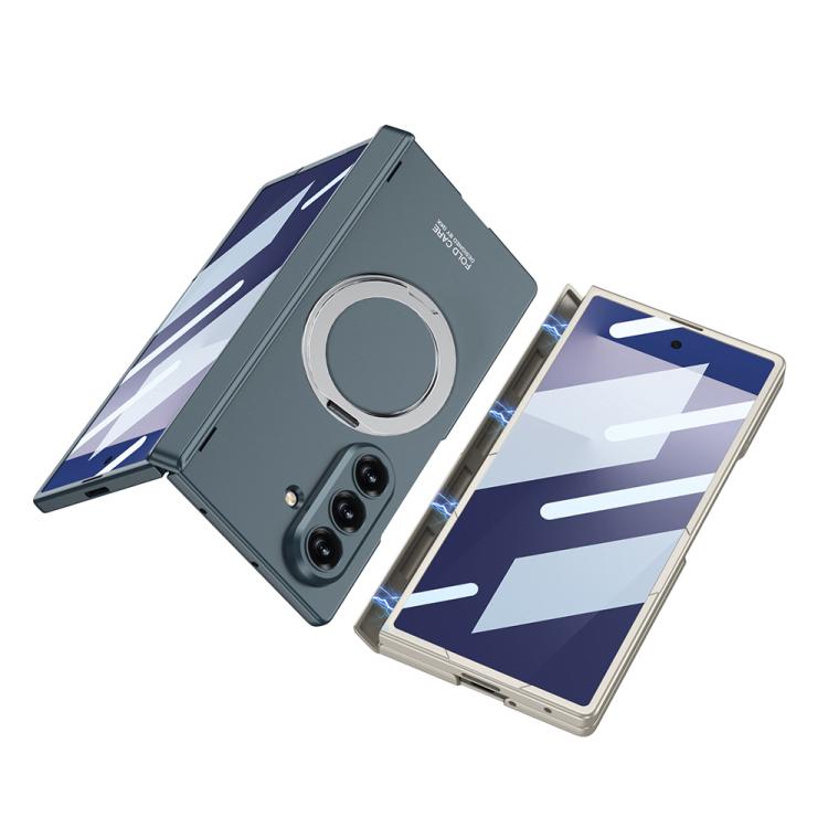 For Samsung Galaxy Z Fold7 5G GKK Integrated Magnetic Folding Hinge Full Coverage Phone Case with Rotating Bracket
