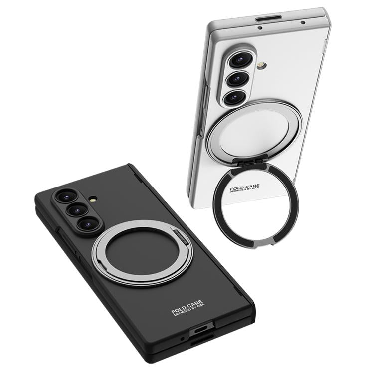 For Samsung Galaxy Z Fold7 5G GKK Integrated Magnetic Folding Hinge Full Coverage Phone Case with Rotating Bracket
