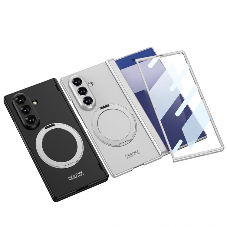 For Samsung Galaxy Z Fold7 5G GKK Integrated Magnetic Folding Hinge Full Coverage Phone Case with Rotating Bracket