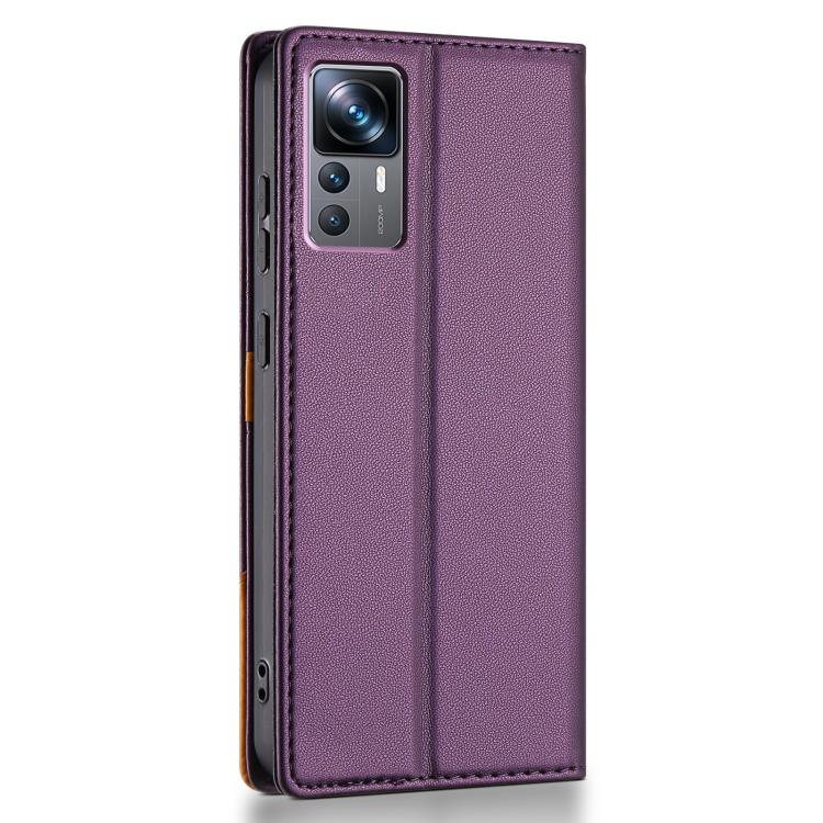 For Xiaomi 12T / 12T Pro N.BEKUS P3 RFID Stitching Magnetic Flip Leather Phone Case