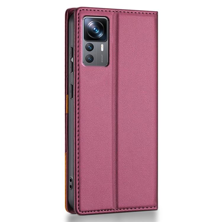 For Xiaomi 12T / 12T Pro N.BEKUS P3 RFID Stitching Magnetic Flip Leather Phone Case