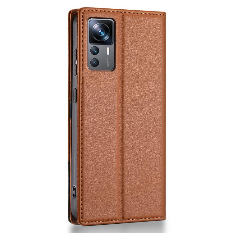 For Xiaomi 12T / 12T Pro N.BEKUS P3 RFID Stitching Magnetic Flip Leather Phone Case