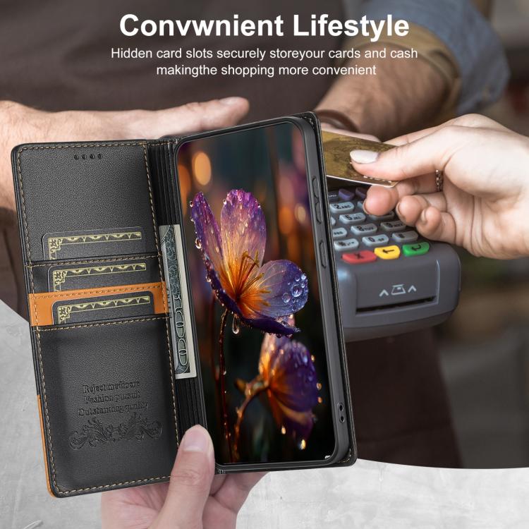 For Xiaomi 14T 5G N.BEKUS P3 RFID Stitching Magnetic Flip Leather Phone Case