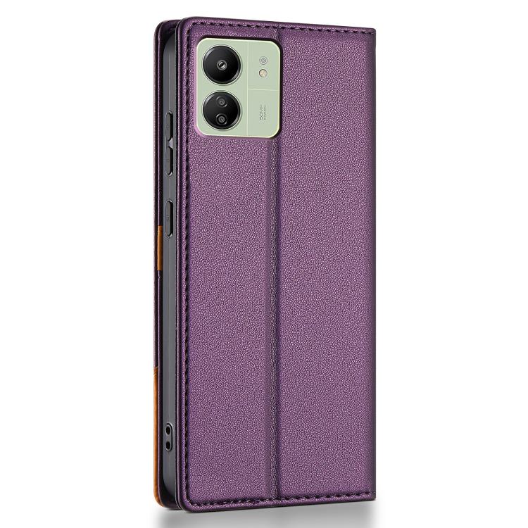 For Redmi 13C 4G / 5G / Poco C65 N.BEKUS P3 RFID Stitching Magnetic Flip Leather Phone Case