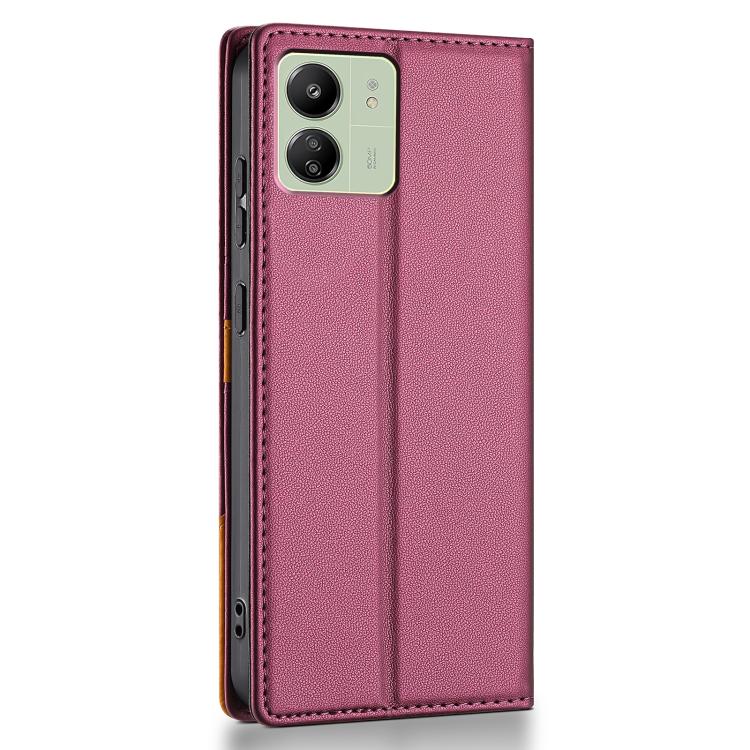 For Redmi 13C 4G / 5G / Poco C65 N.BEKUS P3 RFID Stitching Magnetic Flip Leather Phone Case
