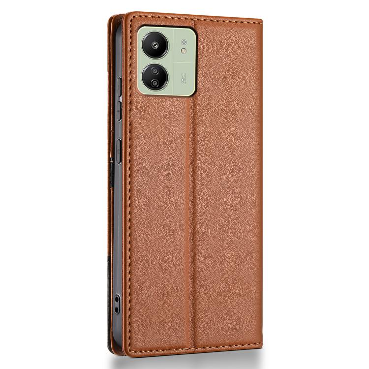 For Redmi 13C 4G / 5G / Poco C65 N.BEKUS P3 RFID Stitching Magnetic Flip Leather Phone Case