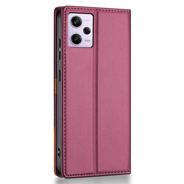 For Redmi Note 12 5G Global / Poco X5 N.BEKUS P3 RFID Stitching Magnetic Flip Leather Phone Case