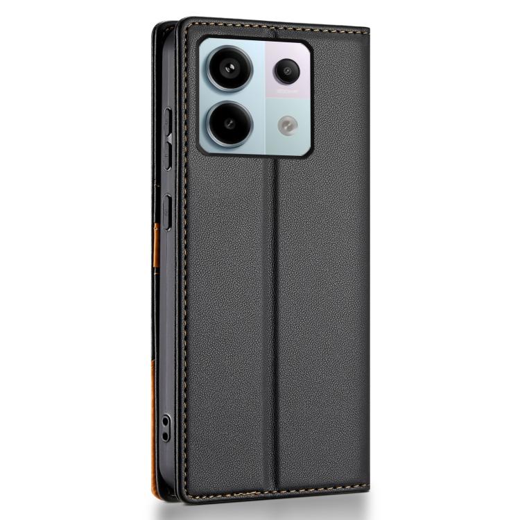 For Redmi Note 13 5G Global N.BEKUS P3 RFID Stitching Magnetic Flip Leather Phone Case