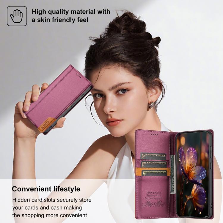 For Redmi Note 13 Pro 5G Global N.BEKUS P3 RFID Stitching Magnetic Flip Leather Phone Case