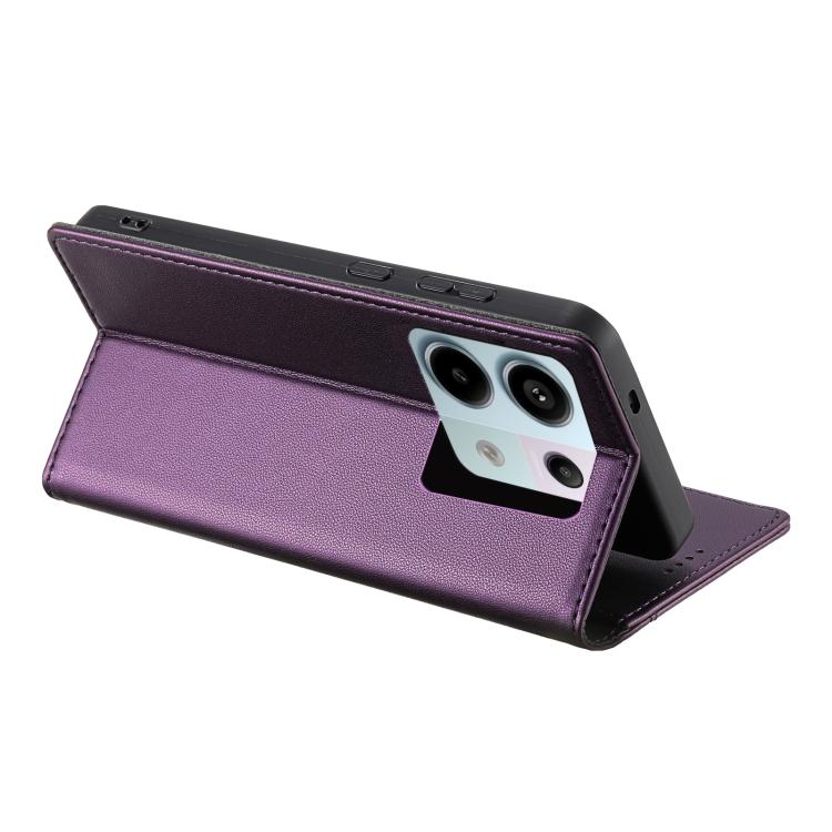 For Redmi Note 13 4G N.BEKUS P3 RFID Stitching Magnetic Flip Leather Phone Case