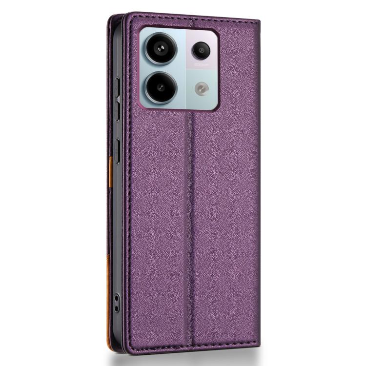 For Redmi Note 13 Pro 4G N.BEKUS P3 RFID Stitching Magnetic Flip Leather Phone Case