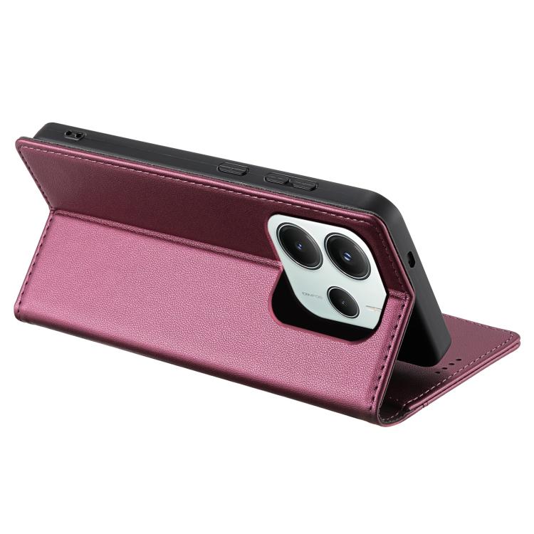 For Redmi Note 14 Pro 5G Global N.BEKUS P3 RFID Stitching Magnetic Flip Leather Phone Case