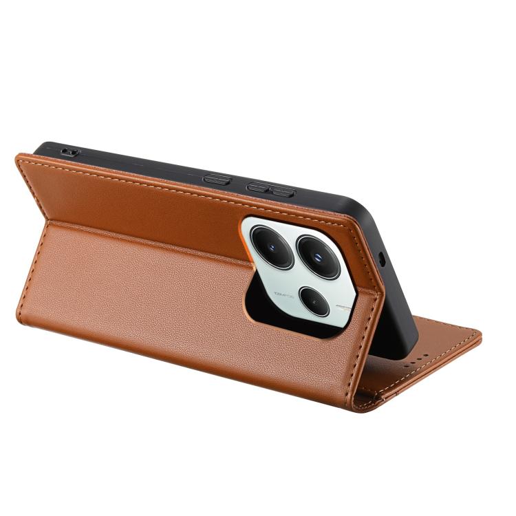For Redmi Note 14 Pro 5G Global N.BEKUS P3 RFID Stitching Magnetic Flip Leather Phone Case