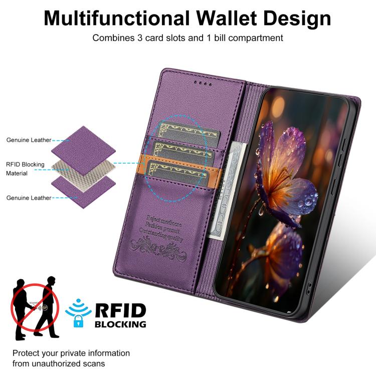 For Redmi Note 12S / Note 11S 4G N.BEKUS P3 RFID Stitching Magnetic Flip Leather Phone Case