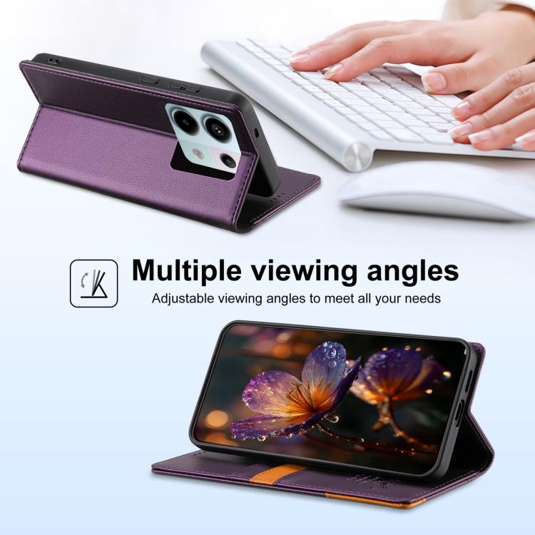 For Redmi Note 12S / Note 11S 4G N.BEKUS P3 RFID Stitching Magnetic Flip Leather Phone Case