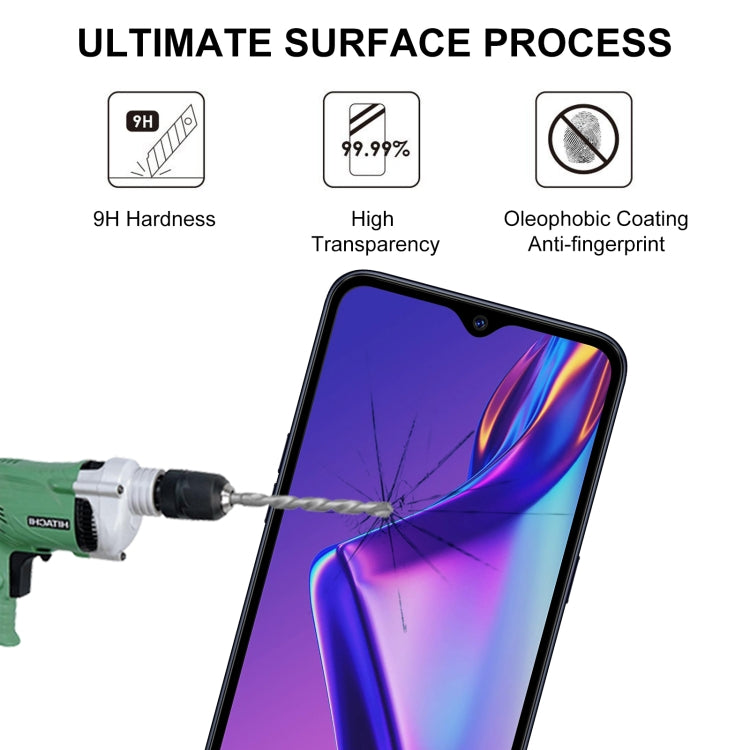 For OPPO A12 25 PCS Full Glue Full Screen Tempered Glass Film