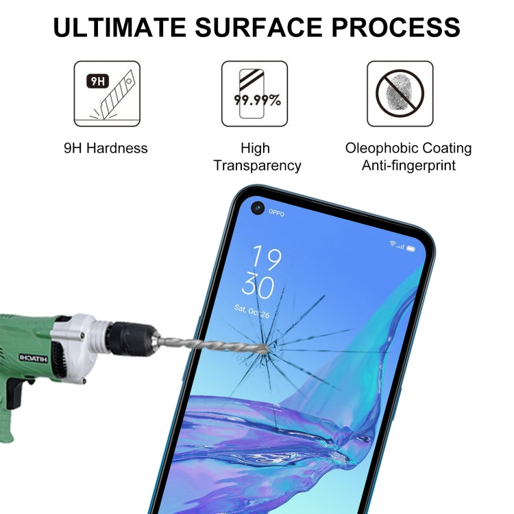For OPPO A53 25 PCS Full Glue Full Screen Tempered Glass Film