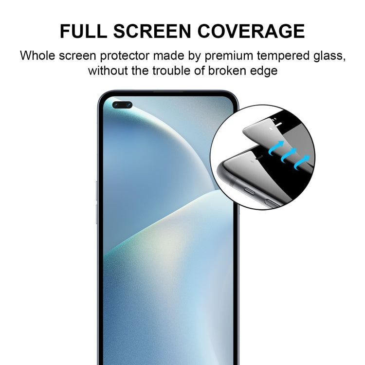For OPPO A93 25 PCS Full Glue Full Screen Tempered Glass Film