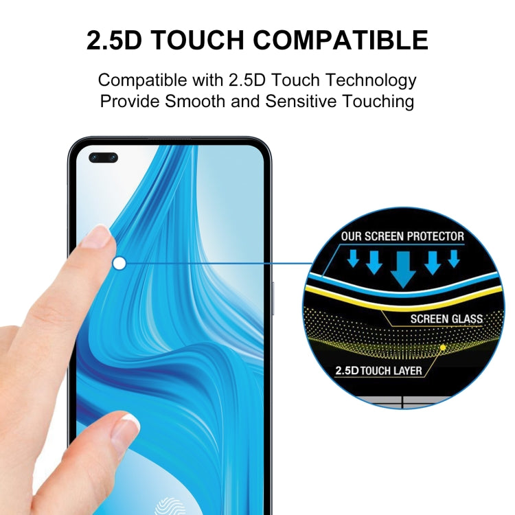 For OPPO F17 Pro 25 PCS Full Glue Full Screen Tempered Glass Film