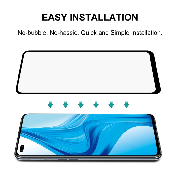 For OPPO F17 Pro 25 PCS Full Glue Full Screen Tempered Glass Film