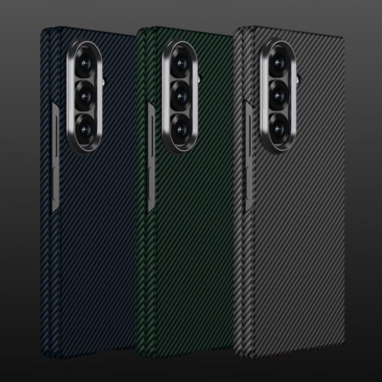 For Samsung Galaxy Z Fold7 5G GKK Integrated Ultra-thin Water Transfer Printed Contact Lens-Style Carbon Fiber Textured Phone Case