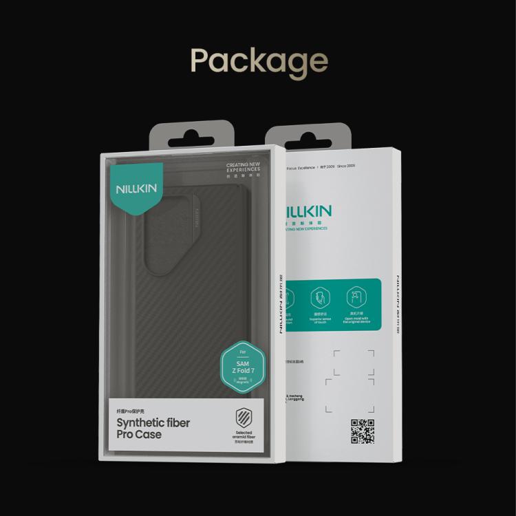 For Samsung Galaxy Z Fold7 5G NILLKIN Fiber Shield Pro Magnetic Version Aramid Fiber TPU Phone Case