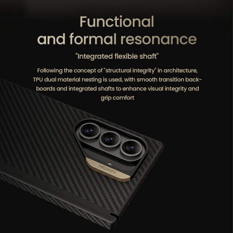 For Samsung Galaxy Z Fold7 5G NILLKIN Fiber Shield Pro Magnetic Version Aramid Fiber TPU Phone Case