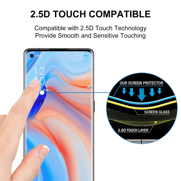 For OPPO Reno4 Pro 25 PCS Full Glue Full Screen Tempered Glass Film