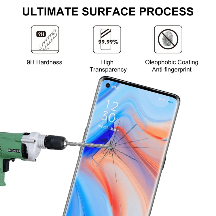 For OPPO Reno4 Pro 25 PCS Full Glue Full Screen Tempered Glass Film