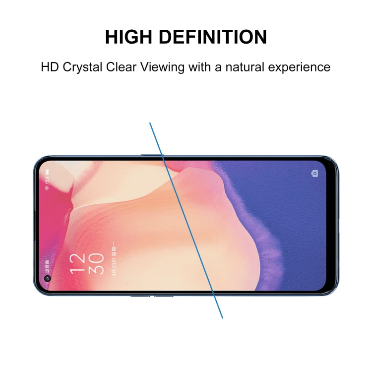 For OPPO Reno4 SE 25 PCS Full Glue Full Screen Tempered Glass Film