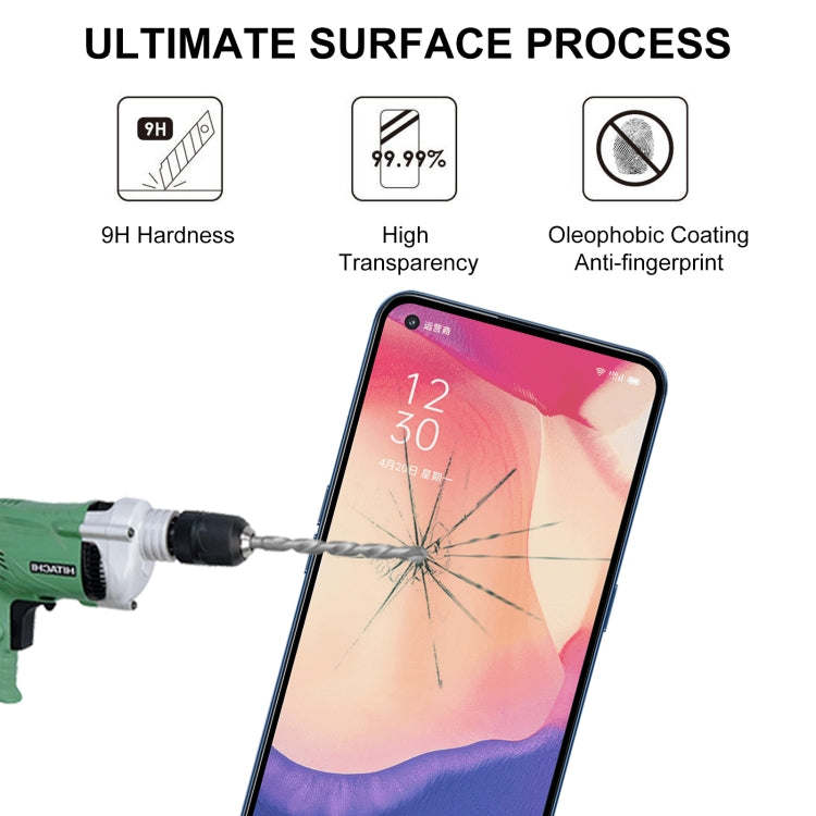 For OPPO Reno4 SE 25 PCS Full Glue Full Screen Tempered Glass Film