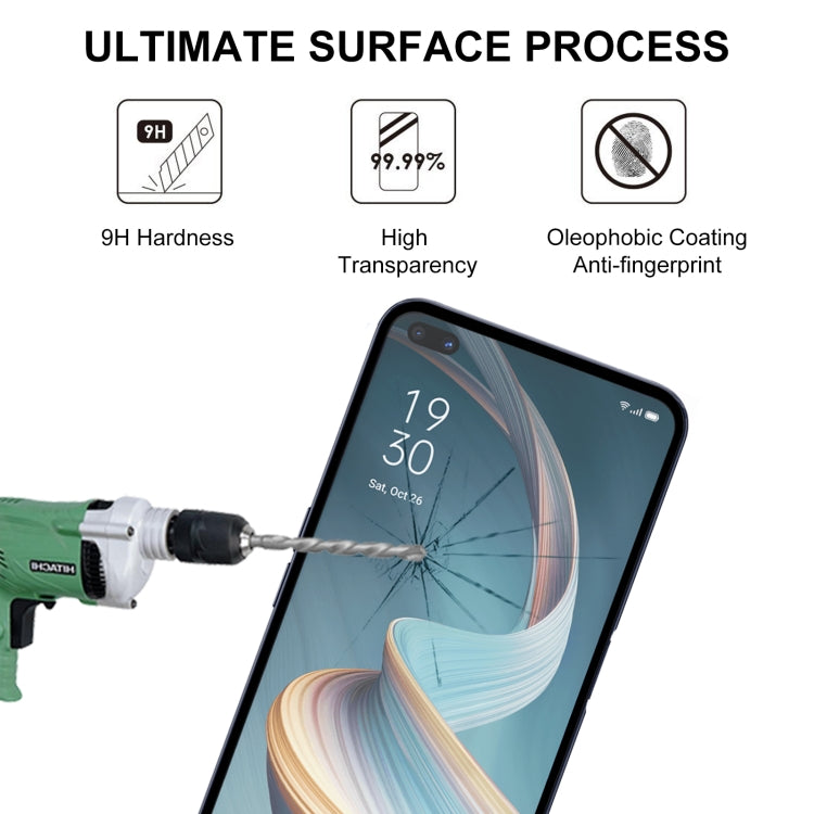 For OPPO Reno4 Z 5G 25 PCS Full Glue Full Screen Tempered Glass Film
