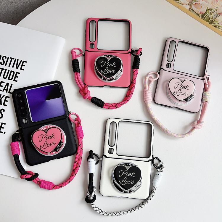 For Huawei Pura X Side Buckle MagSafe Leather Texture Phone Case with Strap / Holder