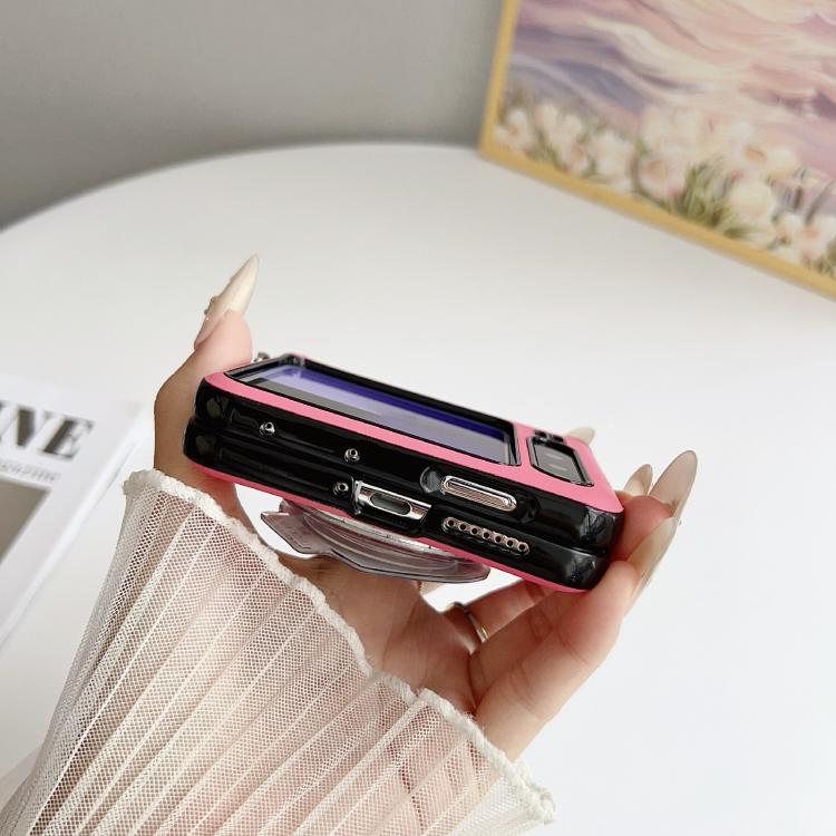 For Huawei Pura X Side Buckle MagSafe Leather Texture Phone Case with Strap / Holder