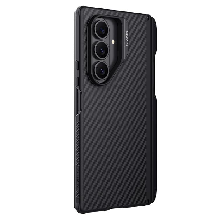 For Samsung Galaxy Z Fold7 5G NILLKIN Fiber Shield Pro Magnetic Version Aramid Fiber TPU Phone Case with Stylus