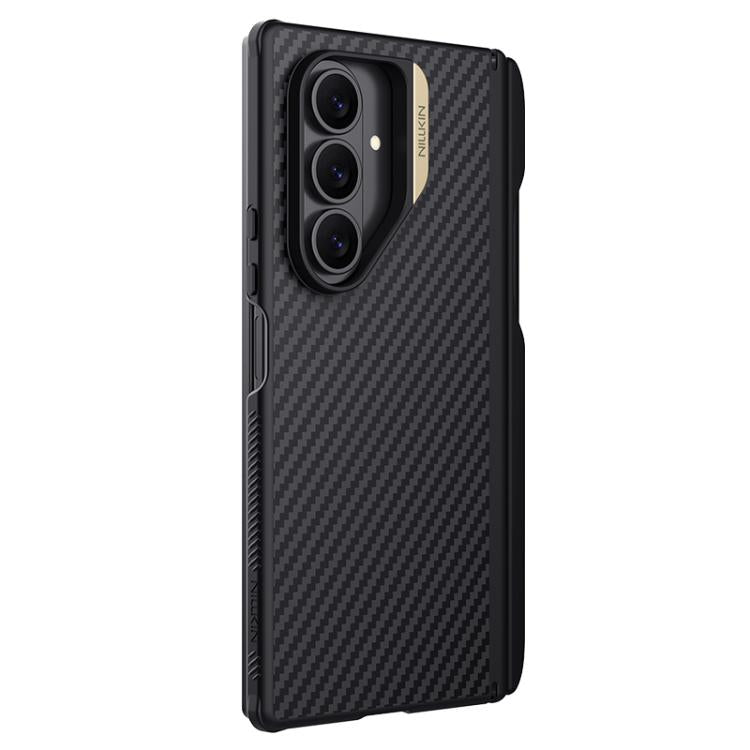 For Samsung Galaxy Z Fold7 5G NILLKIN Fiber Shield Pro Magnetic Version Aramid Fiber TPU Phone Case with Stylus