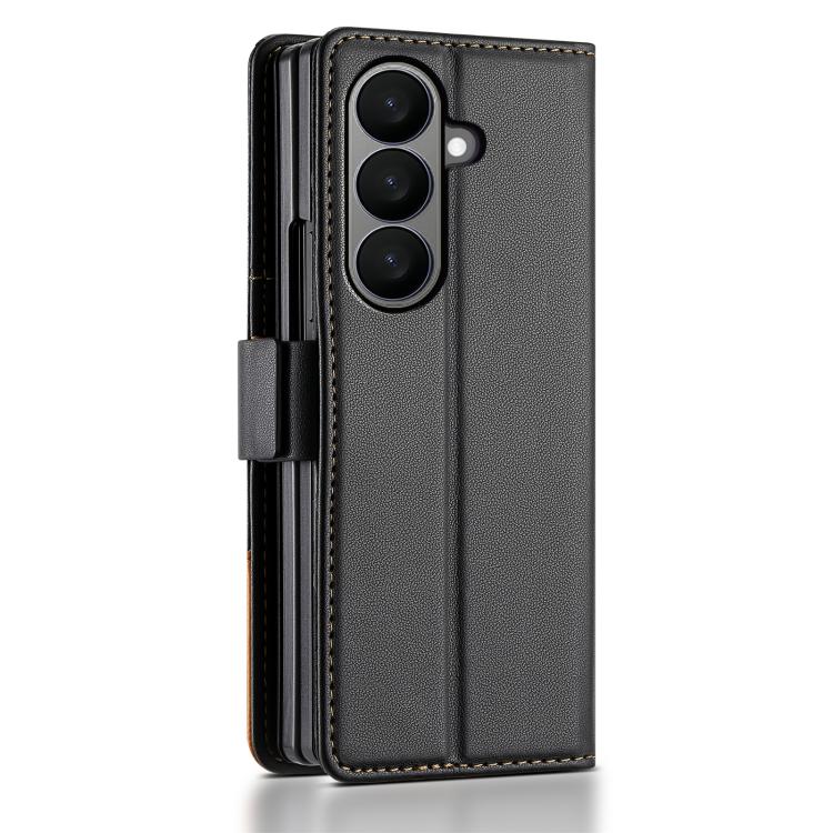 For Samsung Galaxy Z Fold7 5G N.BEKUS P3 RFID Stitching Magnetic Flip Leather Phone Case