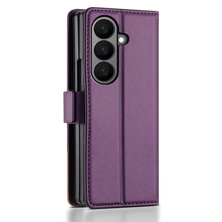 For Samsung Galaxy Z Fold7 5G N.BEKUS P3 RFID Stitching Magnetic Flip Leather Phone Case
