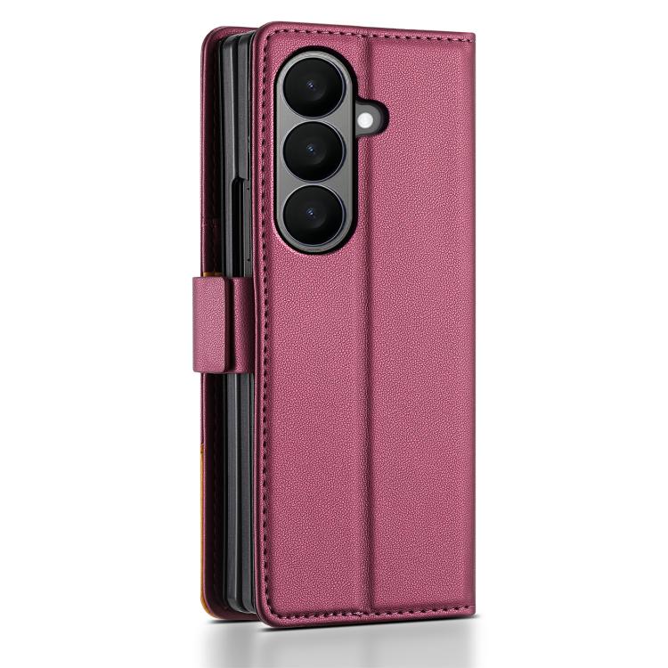 For Samsung Galaxy Z Fold7 5G N.BEKUS P3 RFID Stitching Magnetic Flip Leather Phone Case