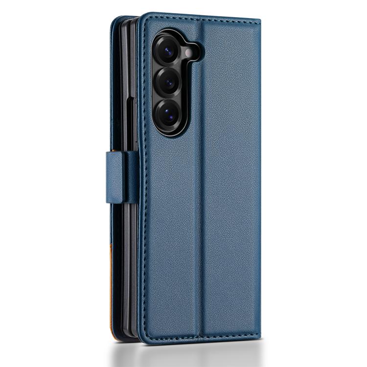 For Samsung Galaxy Z Fold6 N.BEKUS P3 RFID Stitching Magnetic Flip Leather Phone Case