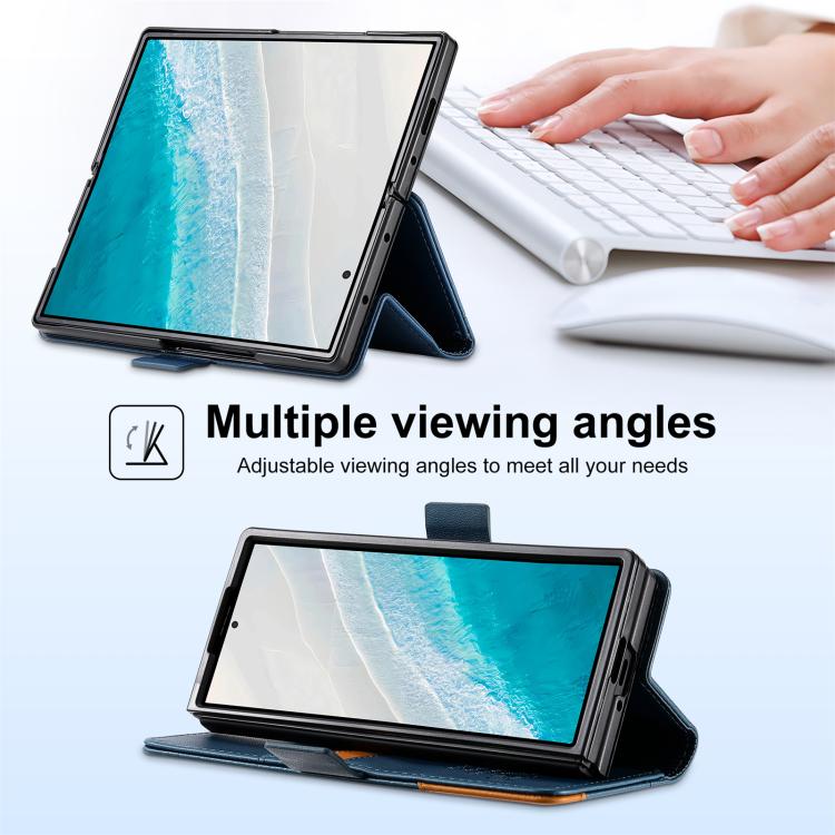 For Samsung Galaxy Z Fold6 N.BEKUS P3 RFID Stitching Magnetic Flip Leather Phone Case