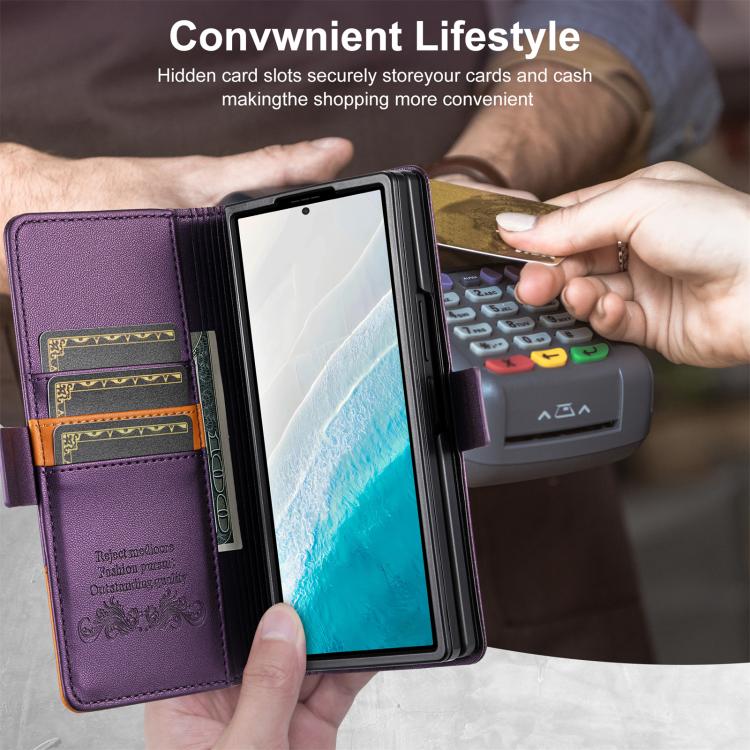 For Samsung Galaxy Z Fold6 N.BEKUS P3 RFID Stitching Magnetic Flip Leather Phone Case