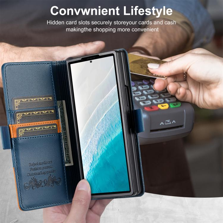 For Samsung Galaxy Z Fold5 N.BEKUS P3 RFID Stitching Magnetic Flip Leather Phone Case
