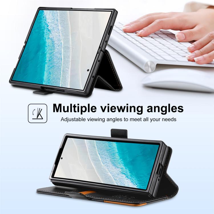 For Samsung Galaxy Z Fold3 5G N.BEKUS P3 RFID Stitching Magnetic Flip Leather Phone Case