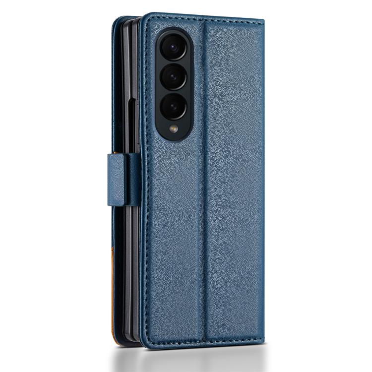 For Samsung Galaxy Z Fold3 5G N.BEKUS P3 RFID Stitching Magnetic Flip Leather Phone Case