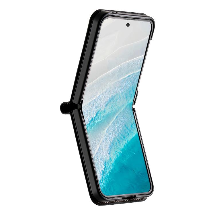 For Samsung Galaxy Z Flip6 / Flip7 FE N.BEKUS P3 RFID Stitching Magnetic Flip Leather Phone Case