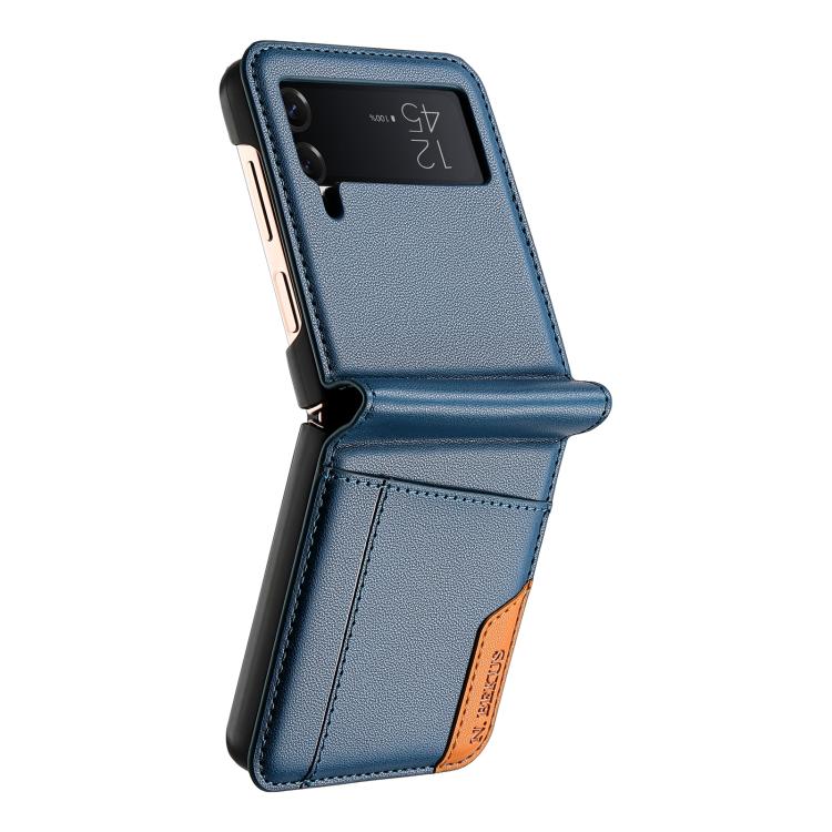 For Samsung Galaxy Z Flip3 5G N.BEKUS P3 RFID Stitching Magnetic Flip Leather Phone Case